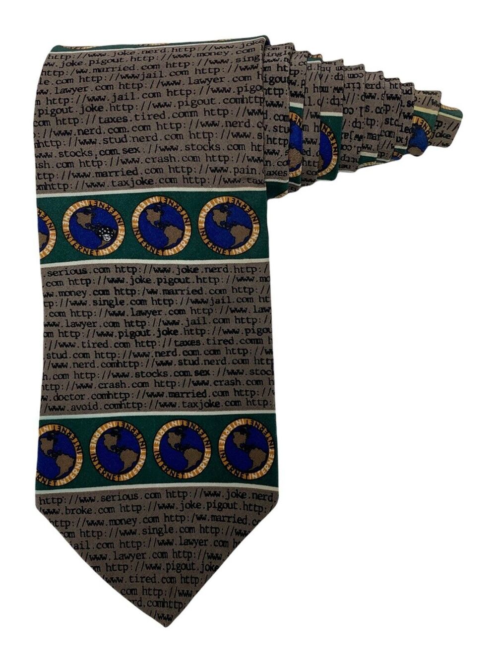 Vicky Davis The Net Internet Websites World Wide Web Vintage Novelty Necktie